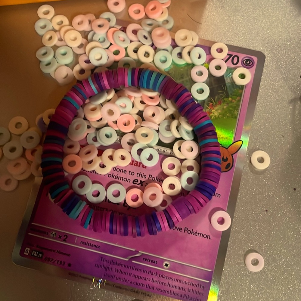 bracelets cute purple galxy kids